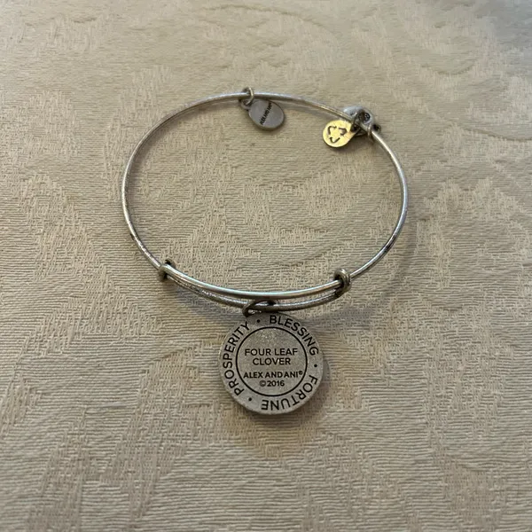 ‼️Alex and Ani Four Leaf Clover Charm Bangle‼️ - Image 3