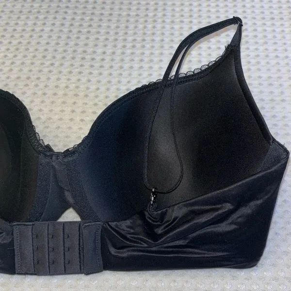 NEW! $50 VICTORIA’S SECRET 32D Lightly Lined Demi Bra BLACK Padded Underwire - Image 10
