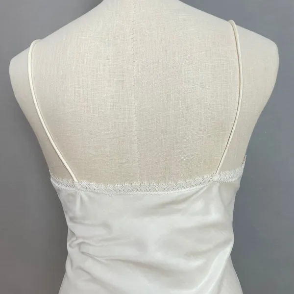 Vintage Camisole Lingerie Tank Top Women‎ Coquette Lace Strap Balletcore 1980s - Image 6