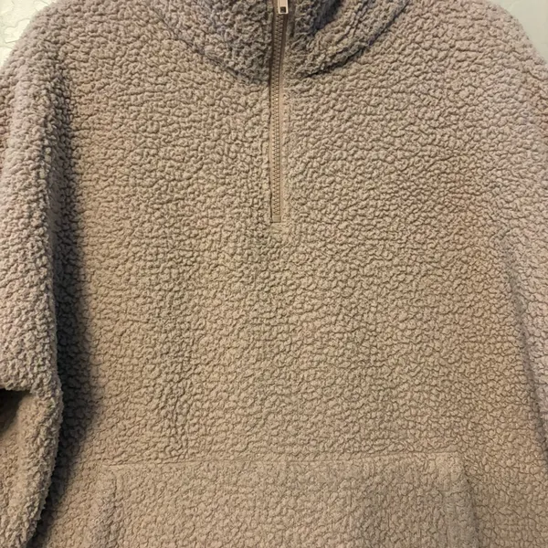 American eagle quarter zip sherpa fleece pullover sweatshirt size medium - Image 5