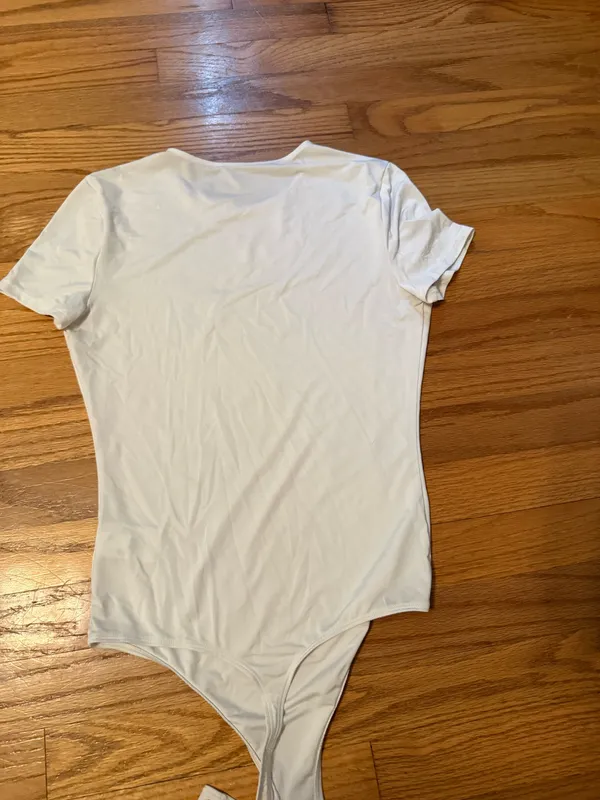 Express White Body Contour Bodysuit - Image 3