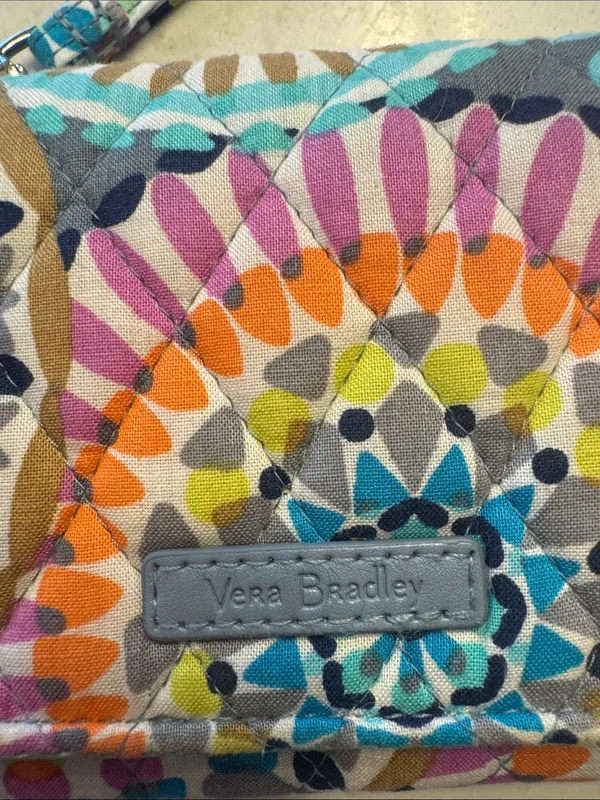 Vera Bradley Multicolor Quilted Floral Wristlet - Image 2
