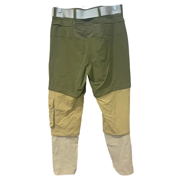 Outdoor Voices RecTrek Zip-Off Convertible Pants Green Tan Tri-Color Size Small - Image 5
