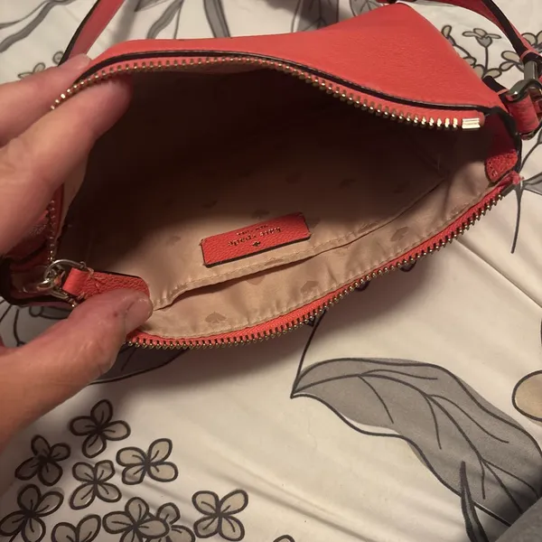 Kate Spade Crossbody Purse Leather Pink - Image 3