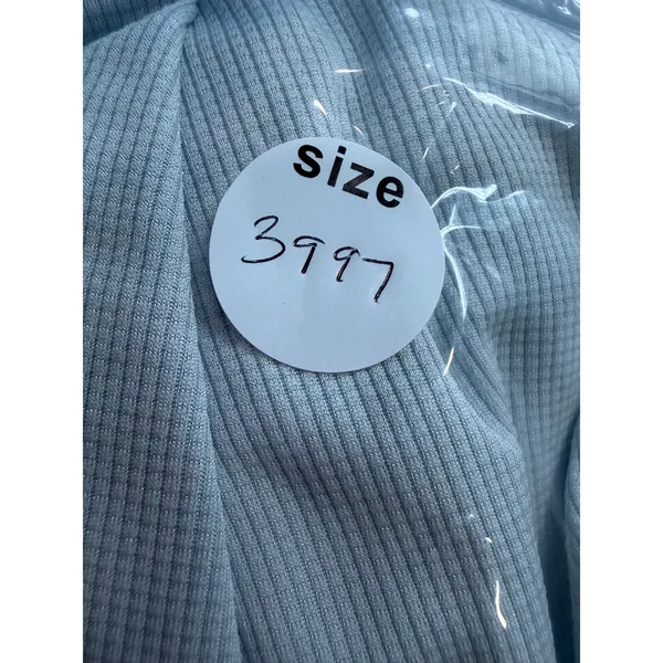 Halara Short Sleeve Casual Wide Leg Flowy Waffle PullOn Jumpsuit Frost Haze XL - Image 8