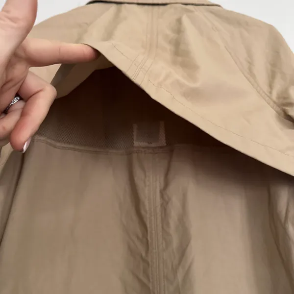 A New Day Beige Short Trench Coat - Image 2