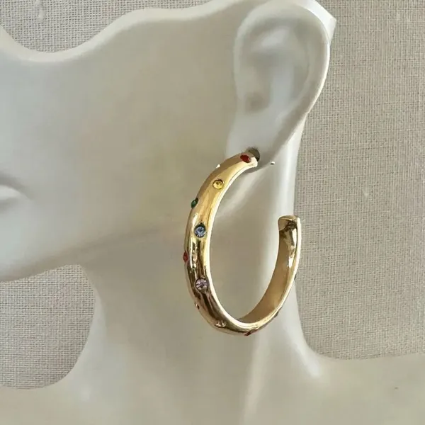 Alison Lou x J.Crew Crystal Hoop Earrings - Image 5