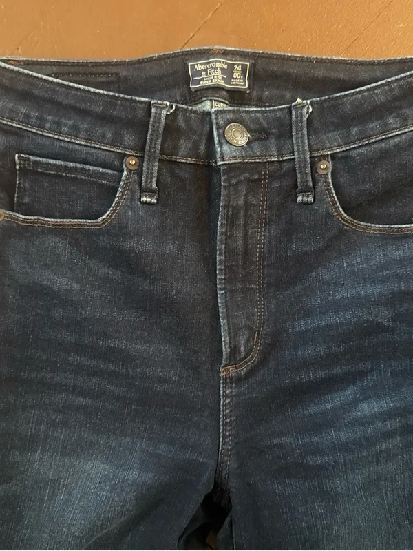 Abercrombie High Rise Super Skinny Curve Love Jeans - Image 2