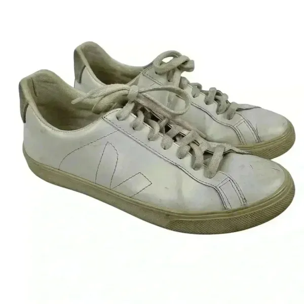 Veja Esplar Women's White Low Top Sneakers Size 7 Casual‎ Lace-Up - Image 13