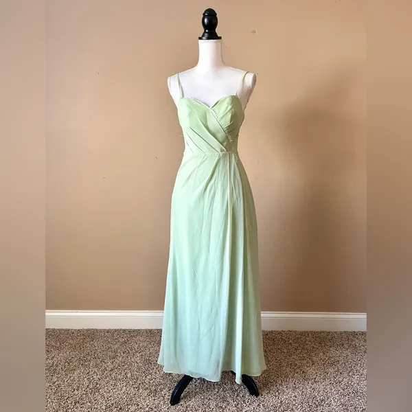 AZAZIE | Sage Green Cocktail Gown Sz XS - Image 2