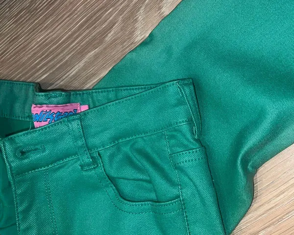 Green Leather Pants - Image 3