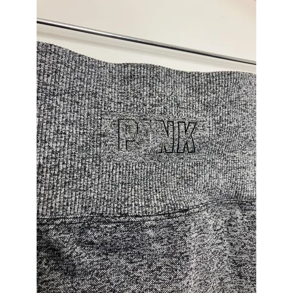PINK Active Leggings Women Large Gray Excellent Seamless High Waist Contoured - Image 5