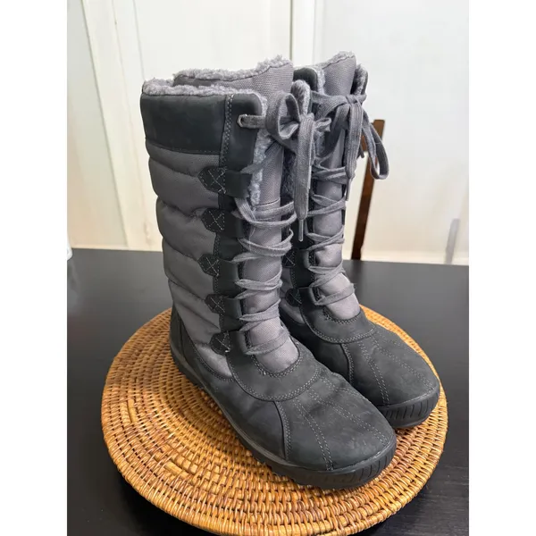 Timberland‎ Mount Hope Waterproof Winter Boots Gray Black A11SN Womens 10 - Image 6