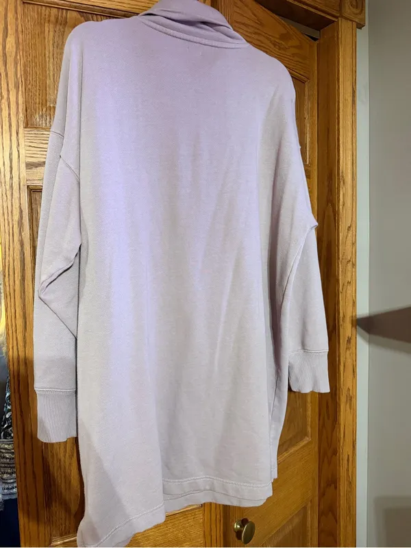 Aerie Women’s Taupe Cowl Neck Sweater Dress - Image 2