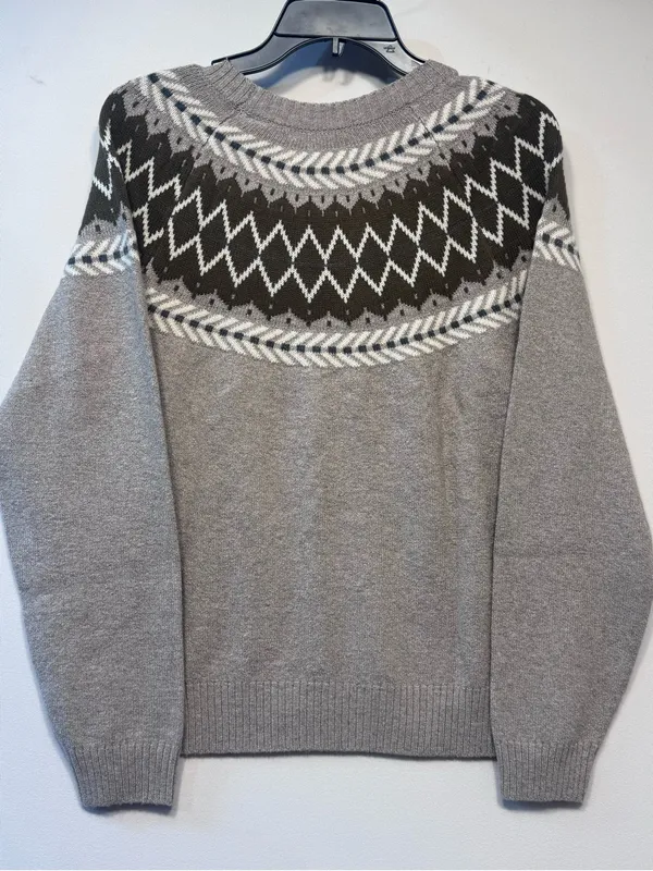 Weatherproof VintageTraditional fairisle raglan crewneck sweater Tweed yarn NWT - Image 8