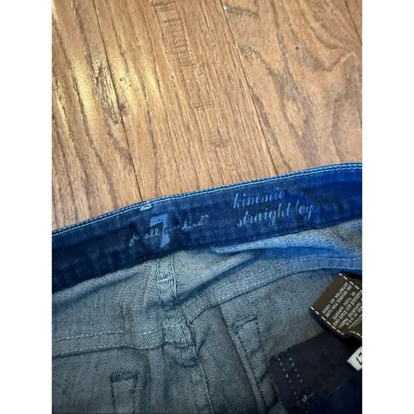 7 for all Mankind kimmie straight dark wash jeans 27 - Image 5
