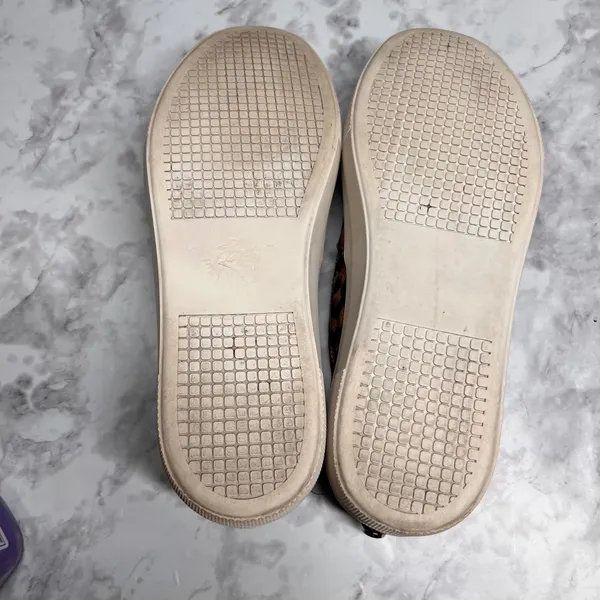 Steve Madden Leopard Print Slip On‎ Sneakers Women's Size 7.5M Platform Comfort - Image 8