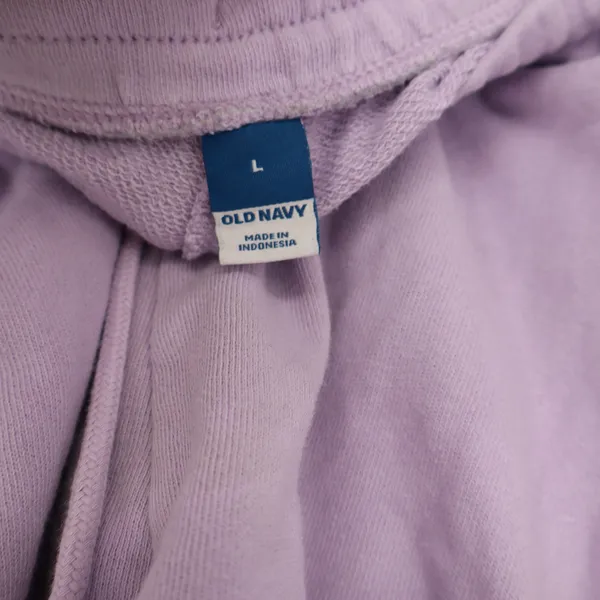 Old Navy Shorts Womens L Sweat Shorts Purple Drawstring French Terry - Image 2