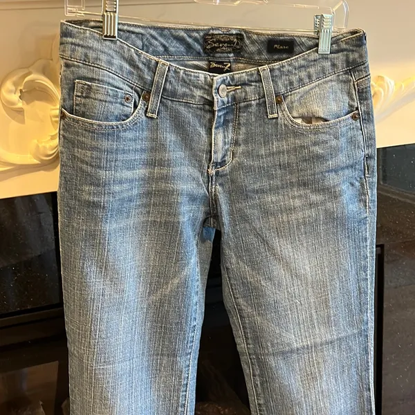 Comfy!  Jeans Flare Seven7 Womens 28 Denim - Image 11