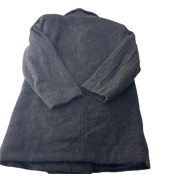 Weather Tamer Women's Size Small Grey Double Breasted 100% Wool Pea Coat - Image 4