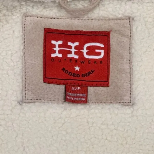 Y2k HG Outerwear Suede Jacket size Small Tan - Image 2