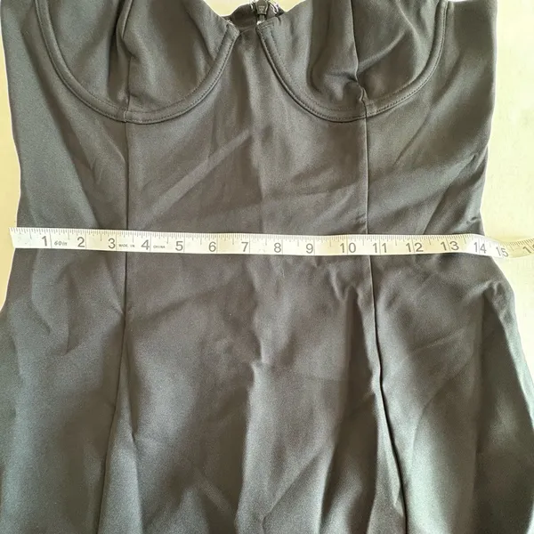 White Fox Black Bustier mini dress black Medium - Image 13