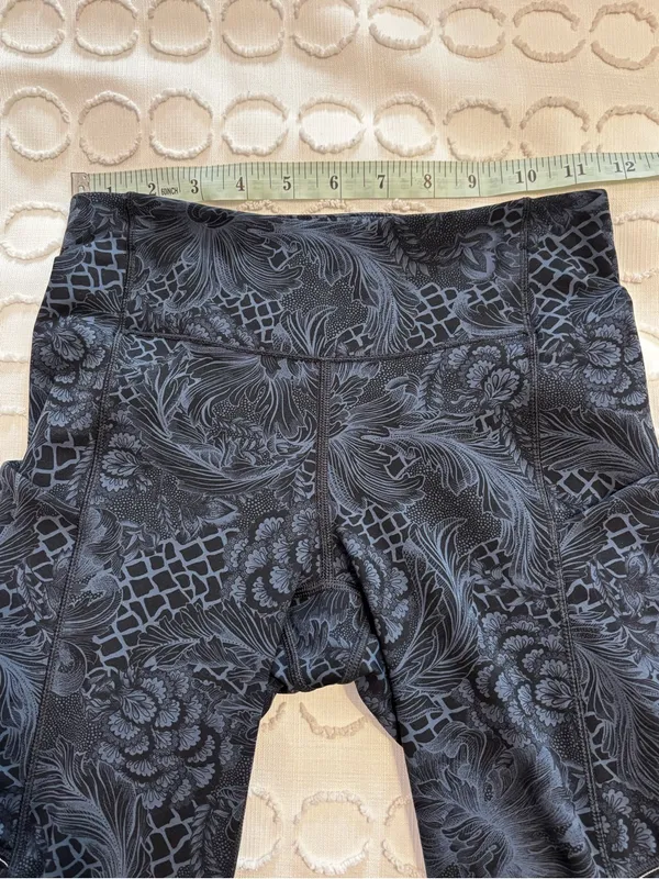 Lululemon Speed Up Crop 21" Nouveau Mach Blue Black Legging size 2 - Image 8