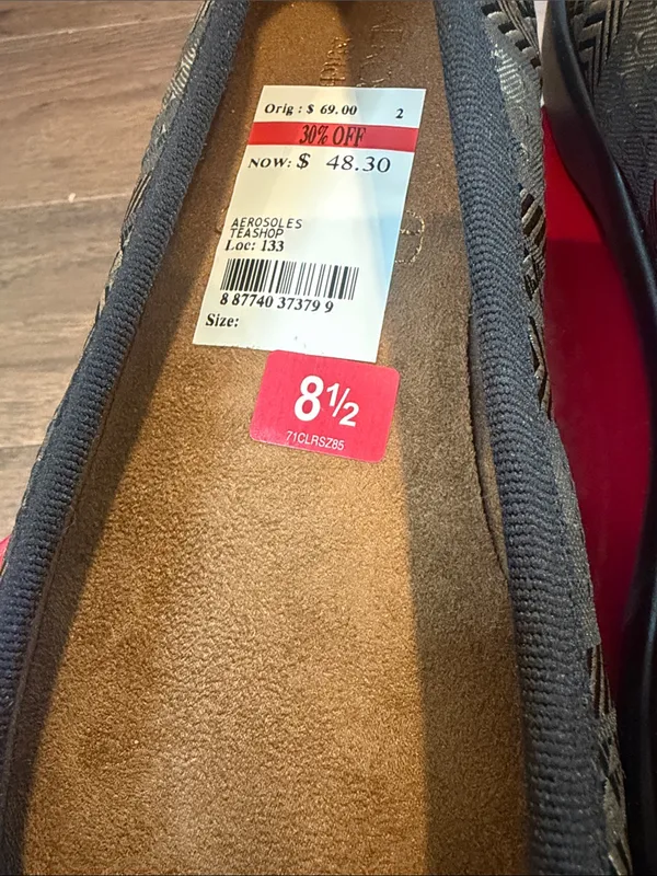 Aerosoles Teashop Ballet Flat, Black Tan Combo Size 8.5 - C50-002 - Image 2