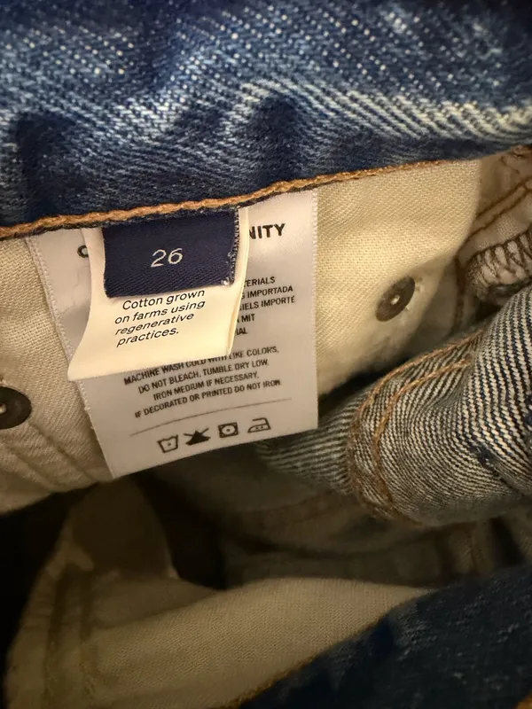 Citizens Of Humanity Baretta Relaxed Straight Denim Jeans Blue Size 26 - Image 7