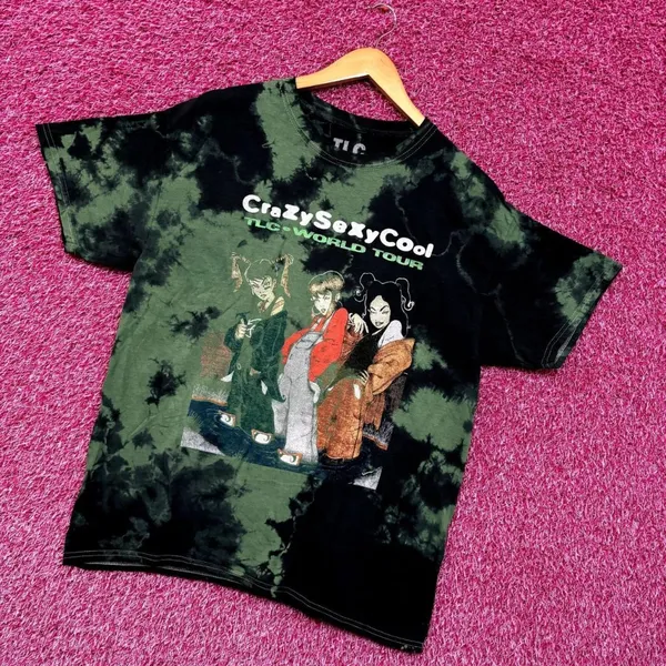 TLC Crazy Sexy Cool World Tour Animated Hip Hop Tie Dye L - Image 3