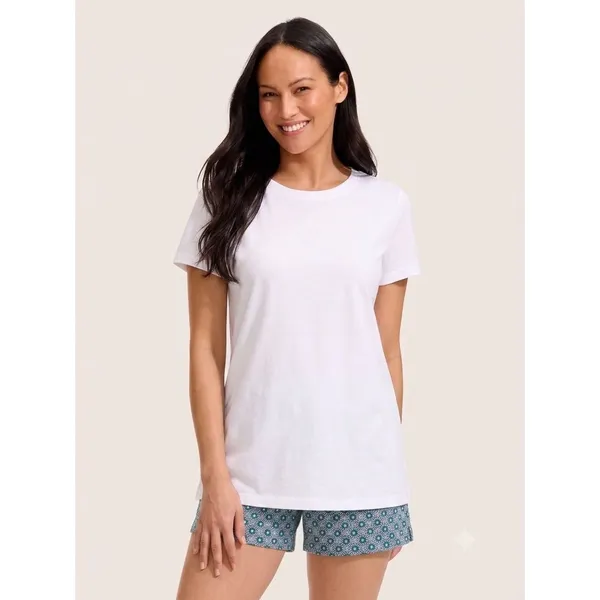 Lands End Pajama Shorts Size XS Geometric Print PJ Bottom Separate Sleepwear - Image 2