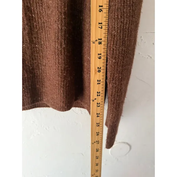 Old Navy Women's Brown Speckled Knit Crew Neck Sweater‎ Medium Preppy Casual - Image 8