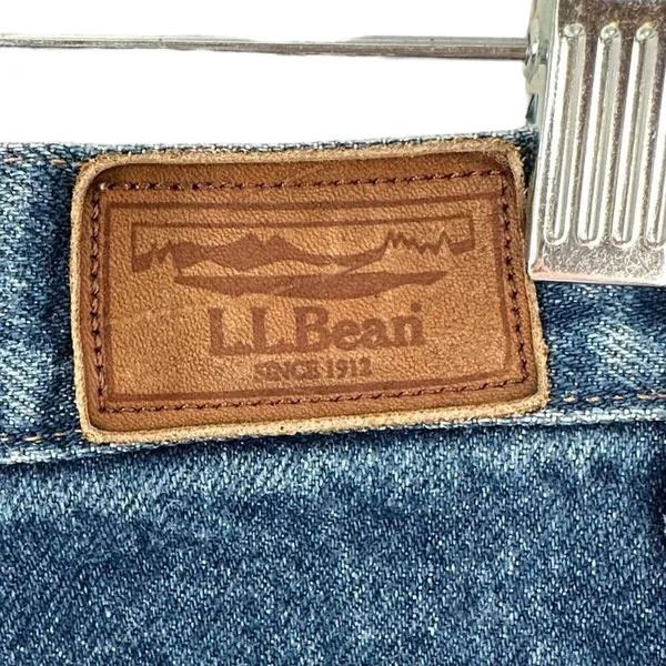 Vintage L.L. Bean Flannel Lined Double L Relaxed Fit Jeans Women's Size 10 - Image 3