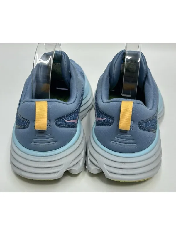 HOKA One One Bondi 8 Women’s SIZE 9 B Shadow Dusk Blue Pink Running Shoes NICE - Image 7