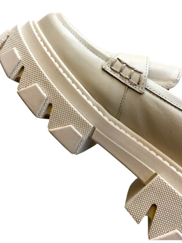 EUC ALOHAS Leather Trailblazer Platform Loafers Cream Size 6.5 - Image 8