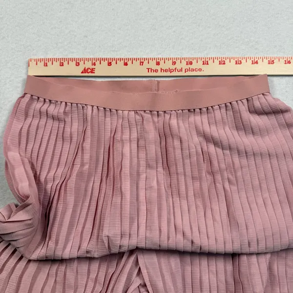 Matilda Jane‎ Curtain Call Wide Leg Pants Womens Medium Pink Accordion Elastic - Image 3