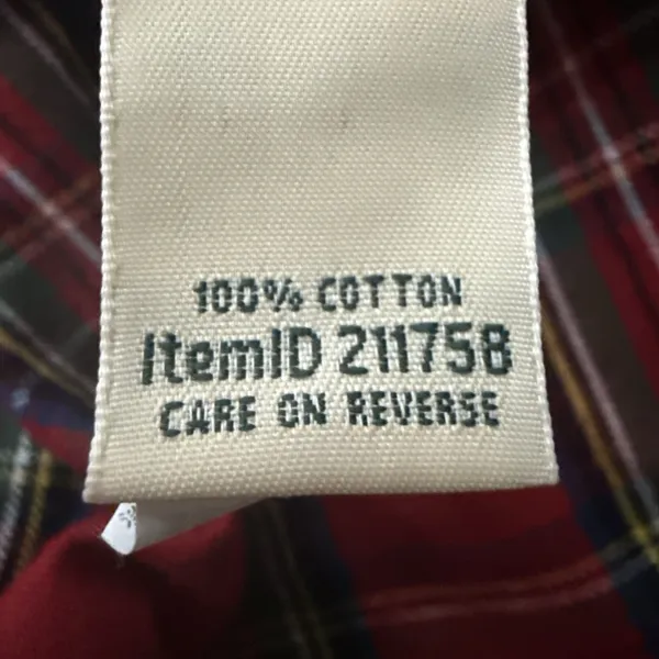 Vintage LL Bean Nightgown Medium Petite Plaid Cotton Flannel Maxi‎ Traditional - Image 5