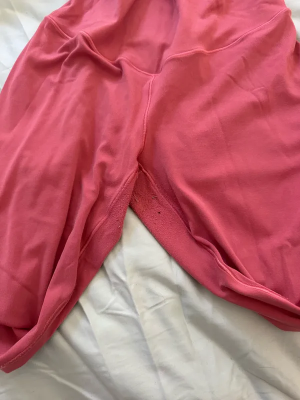 Aerie Coral Leggings with Mesh Detail - Image 3