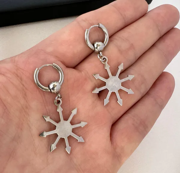 Sun Dangle Drop Earrings for Men Women,Streetwear Punk Hip Hop Unisex Style - Image 4