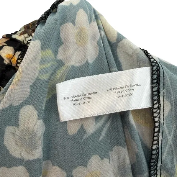 Bed To Brunch Floral Wide Leg Crop Pull‎ On Lounge Pajama Pants Boho XS - Image 11