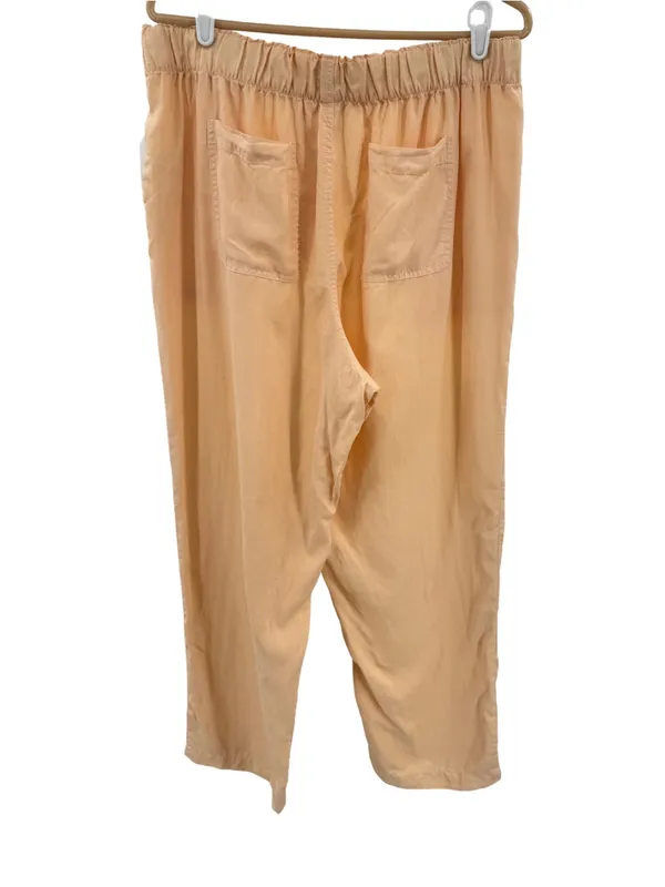 Wonderly Wide Leg Pants XL peach lightweight flowy pull on spring summer beach - Image 2
