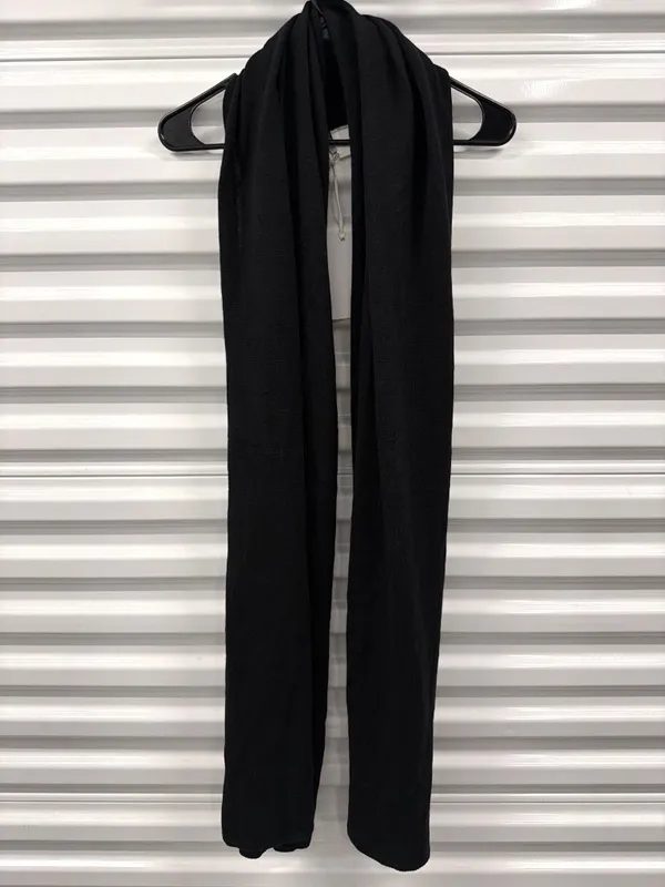 Helsa Briella Cashmere Knit Scarf Black One Size - Image 4