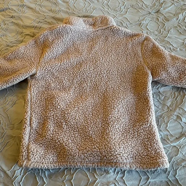 Ivory Ella Sherpa 1/4 Zip Pullover - Image 6