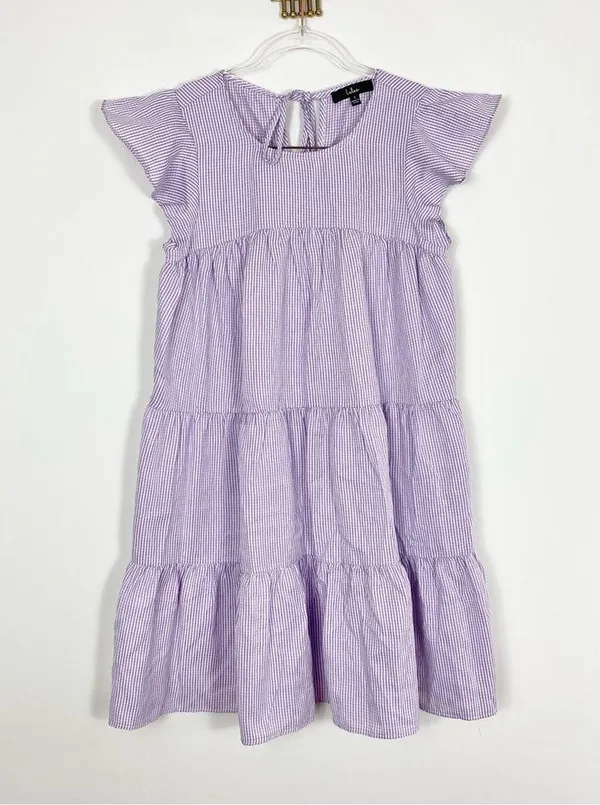 LULUS PERFECT PICNIC Gingham Tiered dress - Image 4