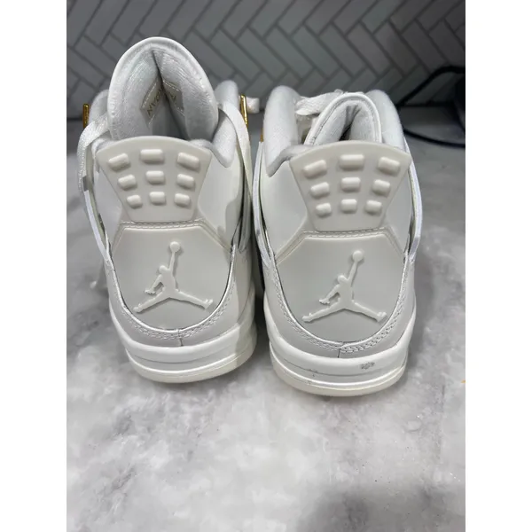 Nike Air Jordan 4 Retro White Gold Women’s 9 AQ9129-170 2024 OG Basketball - Image 2