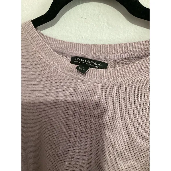 Banana Republic Pima Cotton Cashmere Purple Top - Image 2