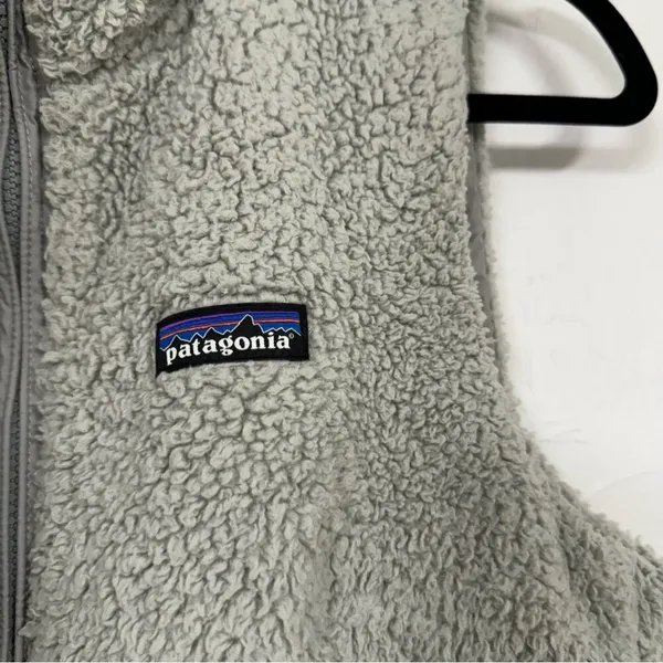 Patagonia Las Gatos Grey Fleece Full Zip Vest Womens M Outdoorsy Hiking Jacket - Image 12