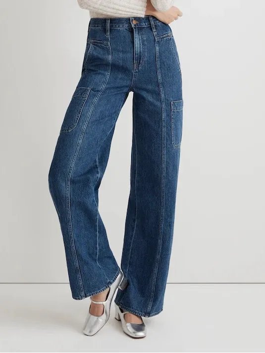 Madewell Baggy Straight Cargo Jeans size 24‎ - Image 3