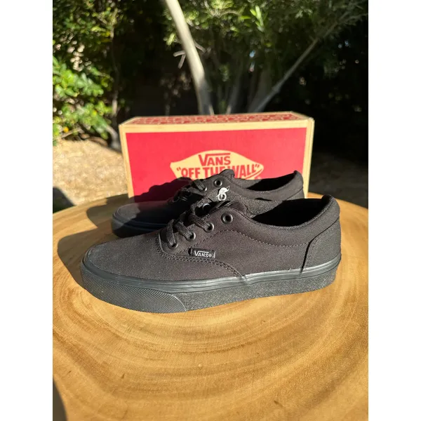 VANS Women's Doheny Canvas Black/Black Lace Up Canvas Sneaker Size 6 - Image 3