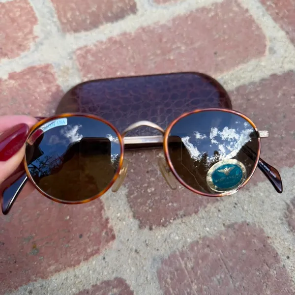 NEW Vtg retro Dakota smith Tortoise shell round sunglasses - Image 3